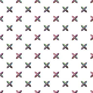 Süslü soyut geometrik süslemeli desen, vektör 