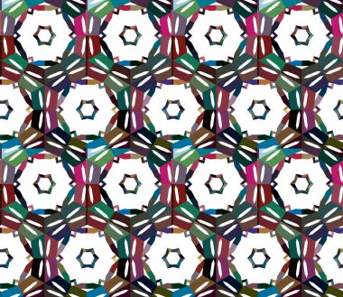 Süslü geometrik dikişsiz arkaplan, vektör 