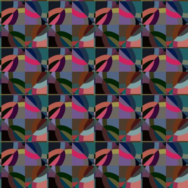 soyut vektör sanatı, geometrik şekiller, uzay dokusunu kopyala