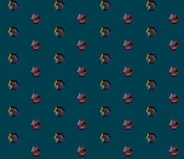 Süslü soyut geometrik süslemeli desen, vektör 