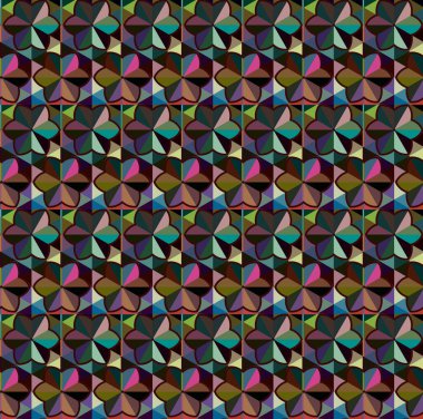 Süslü geometrik dikişsiz arkaplan, vektör 