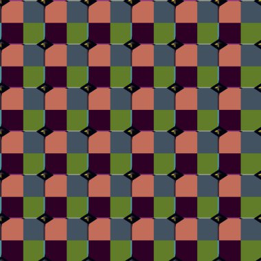 Süslü geometrik dikişsiz arkaplan, vektör 