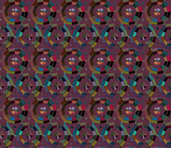 Fondo Abstracto Patrón Ornamental Geométrico Sin Costuras — Vector de stock