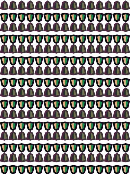 Süslü geometrik dikişsiz desen, vektör 