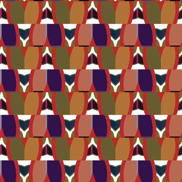 Fondo Abstracto Patrón Ornamental Geométrico Sin Costuras — Archivo Imágenes Vectoriales