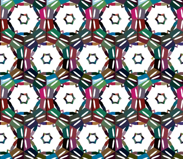 Süslü geometrik dikişsiz arkaplan, vektör 
