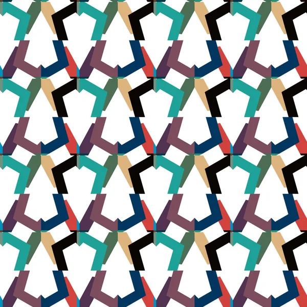 Ornamentaler Geometrischer Nahtloser Hintergrund Vektor — Stockvektor
