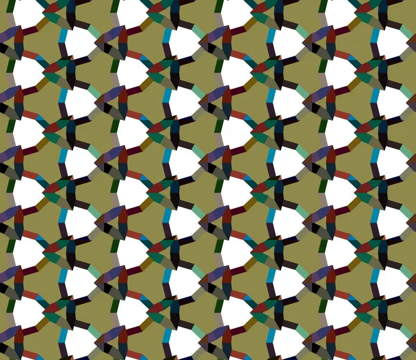 Abstracte Achtergrond Naadloos Geometrisch Sierpatroon — Stockvector