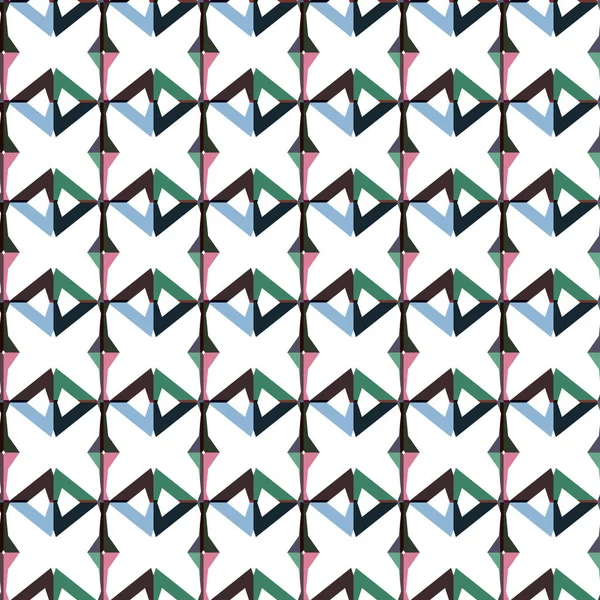 Fondo Abstracto Patrón Ornamental Geométrico Sin Costuras — Vector de stock