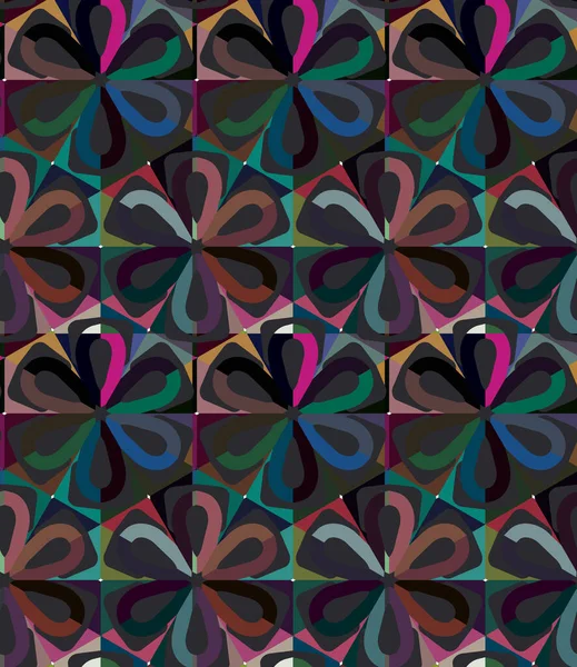 Fundo Abstrato Padrão Ornamental Geométrico Sem Costura — Vetor de Stock