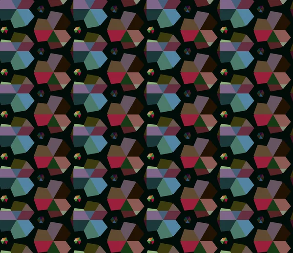 Fondo Abstracto Patrón Ornamental Geométrico Sin Costuras — Vector de stock