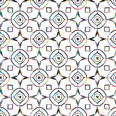 Kusursuz arkaplanı olan soyut grafik deseni