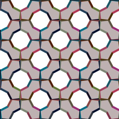 Geometrik süslemeli desen, vektör 