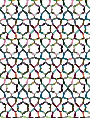 soyut geometrik süslemeli desen, vektör 
