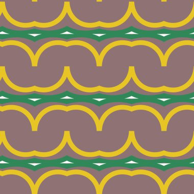 Geometrik süslemeli desen, vektör 