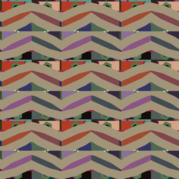 Fondo Abstracto Patrón Ornamental Geométrico Sin Costuras — Archivo Imágenes Vectoriales