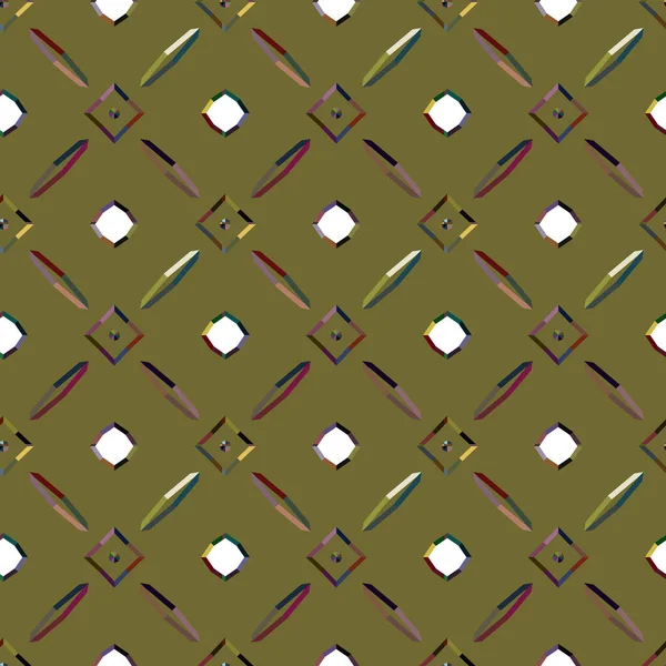 Fondo Abstracto Patrón Ornamental Geométrico Sin Costuras — Archivo Imágenes Vectoriales