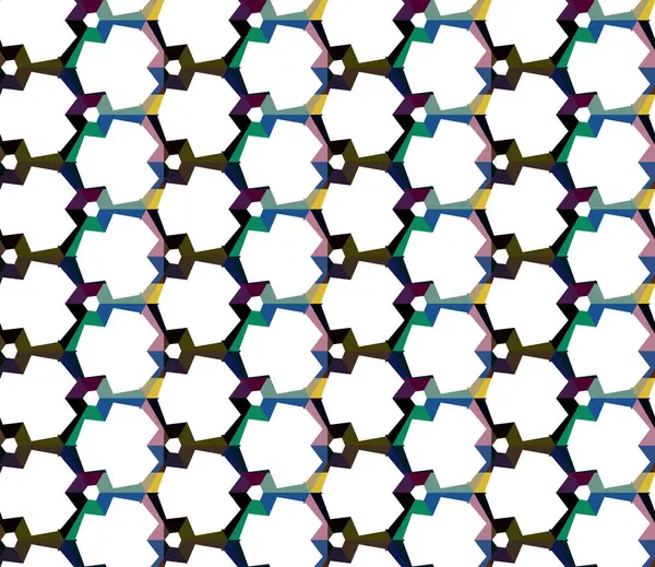 Prydnadsgeometrisk Sömlös Bakgrund Vektor — Stock vektor
