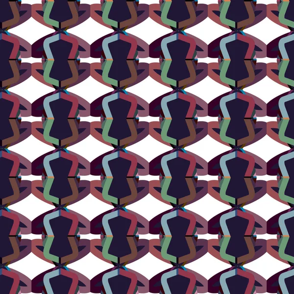 Fondo Abstracto Patrón Ornamental Geométrico Sin Costuras — Vector de stock