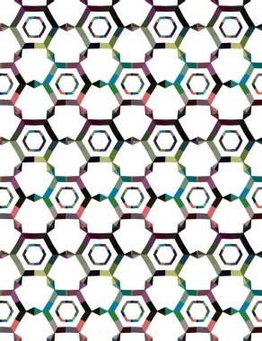 Vektör çizimi, geometrik dikişsiz arkaplan