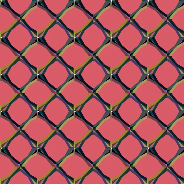 Fondo Abstracto Patrón Ornamental Geométrico Sin Costuras — Archivo Imágenes Vectoriales