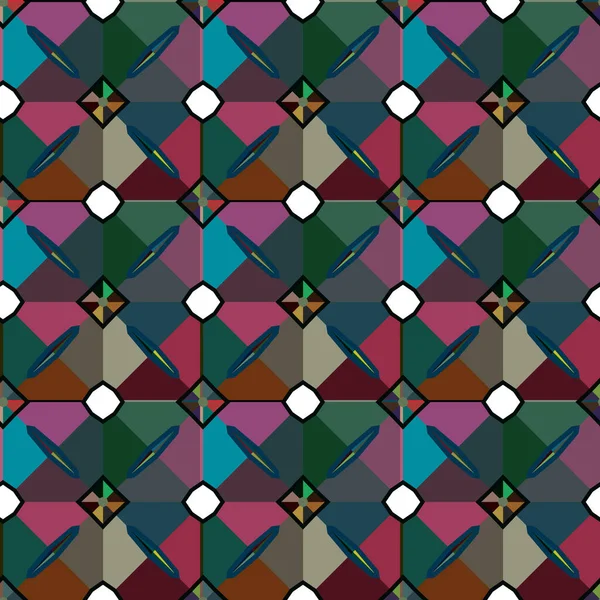 Abstracte Achtergrond Naadloos Geometrisch Sierpatroon — Stockvector