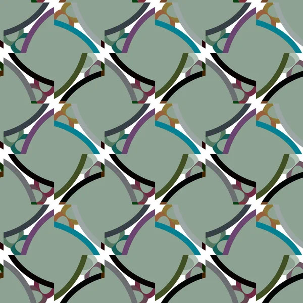 Fondo Abstracto Patrón Ornamental Geométrico Sin Costuras — Archivo Imágenes Vectoriales