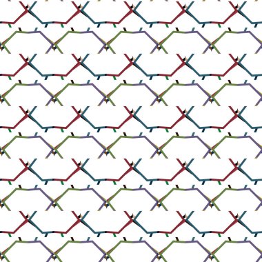 Süslü geometrik dikişsiz arkaplan, vektör 