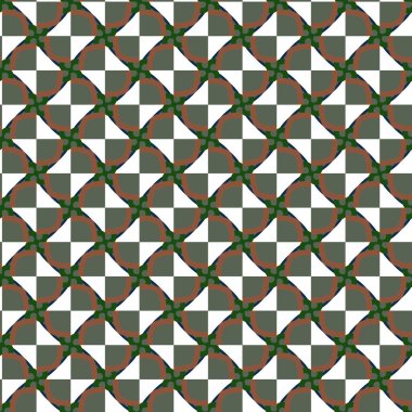 Süslü soyut geometrik süslemeli desen, vektör 