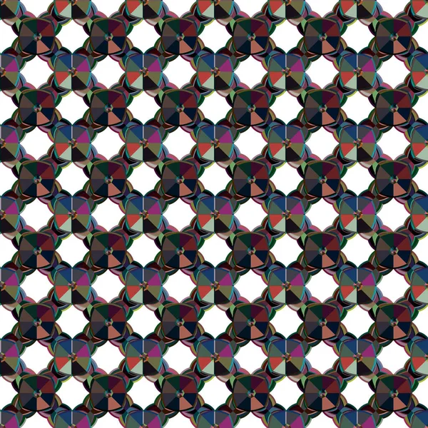 Fondo Abstracto Patrón Ornamental Geométrico Sin Costuras — Vector de stock