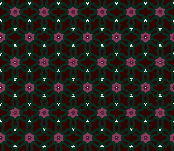 Fondo Abstracto Patrón Ornamental Geométrico Sin Costuras — Vector de stock