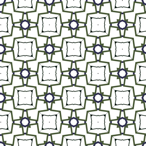 Fondo Abstracto Patrón Ornamental Geométrico Sin Costuras — Vector de stock