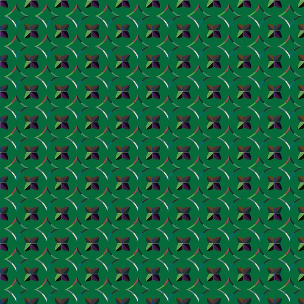 Fondo Abstracto Patrón Ornamental Geométrico Sin Costuras — Vector de stock