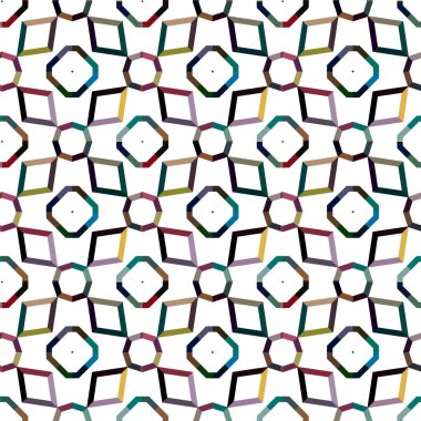 Vektör çizimi, geometrik dikişsiz arkaplan