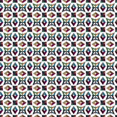 Süslü geometrik dikişsiz arkaplan, vektör 