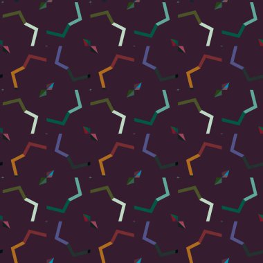 soyut kaleydoskop kumaş dikişsiz arkaplan, vektör illüstrasyonu