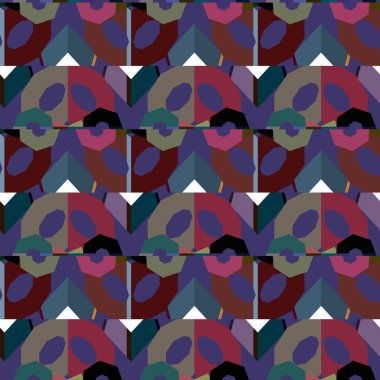 soyut kaleydoskop kumaş dikişsiz arkaplan, vektör illüstrasyonu
