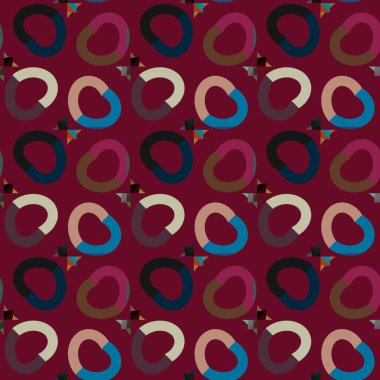 soyut kaleydoskop kumaş dikişsiz arkaplan, vektör illüstrasyonu