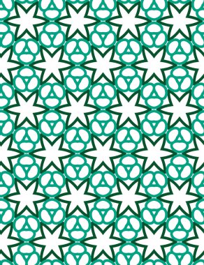 Süslü geometrik dikişsiz arkaplan, vektör 