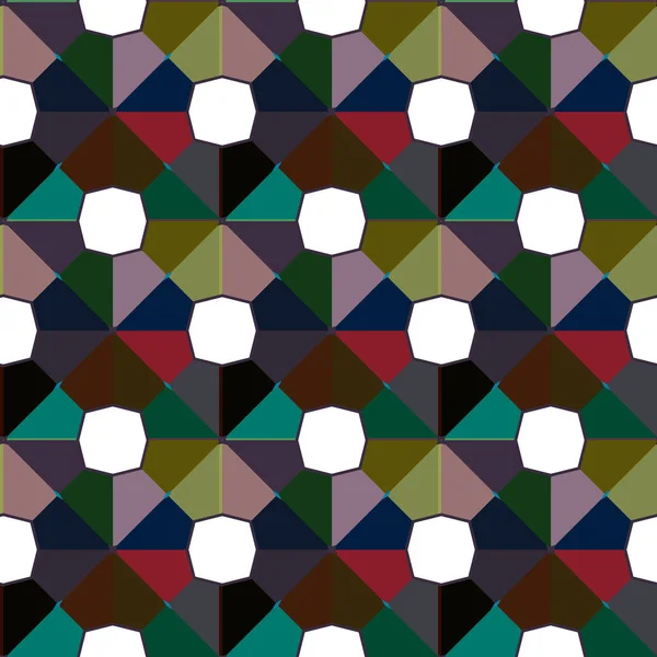 Fondo Abstracto Patrón Ornamental Geométrico Sin Costuras — Archivo Imágenes Vectoriales