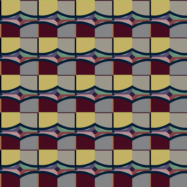 Abstrakt Baggrund Sømløse Geometriske Ornamentale Mønster – Stock-vektor