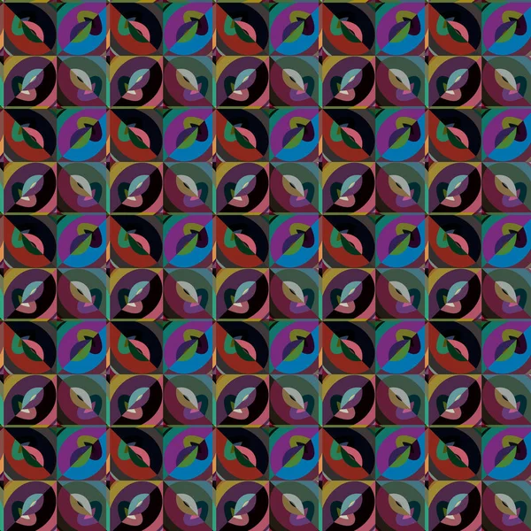 Süslü soyut geometrik süslemeli desen, vektör 