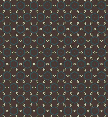 Süslü geometrik dikişsiz arkaplan, vektör 