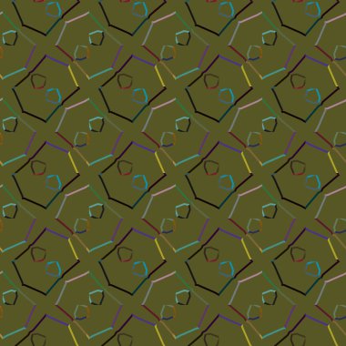 soyut vektör sanatı, geometrik şekiller, uzay dokusunu kopyala