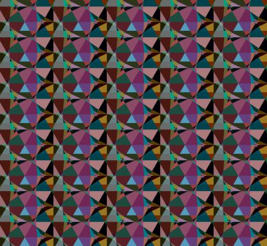 Süslü geometrik dikişsiz arkaplan, vektör 