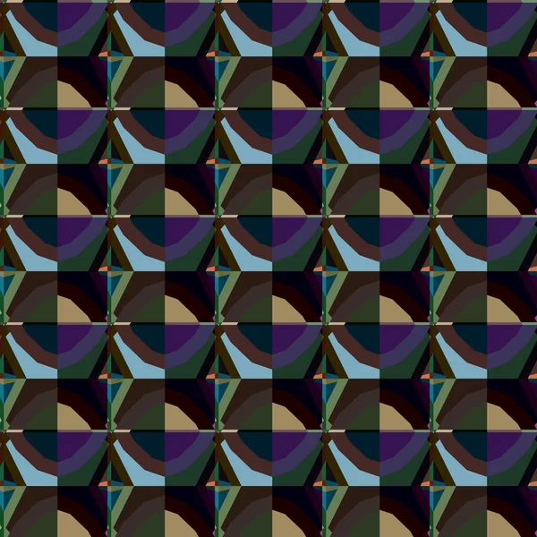 Fondo Abstracto Patrón Ornamental Geométrico Sin Costuras — Archivo Imágenes Vectoriales