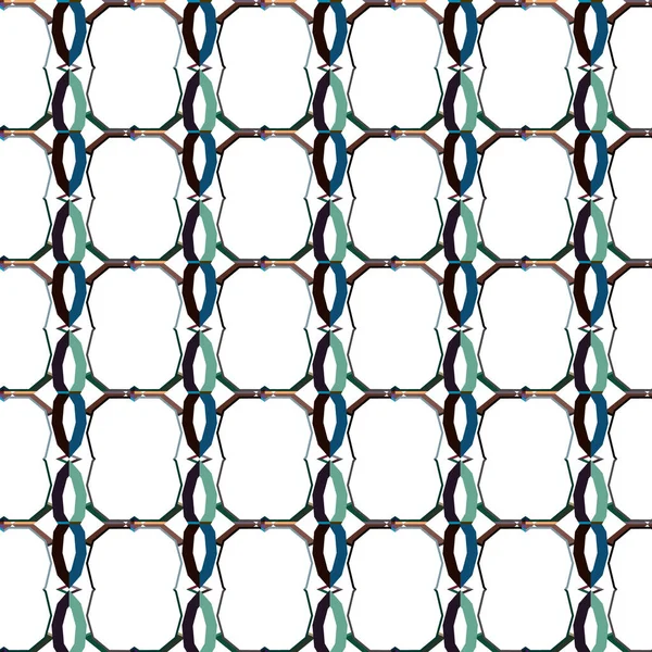 Fondo Abstracto Patrón Ornamental Geométrico Sin Costuras — Vector de stock