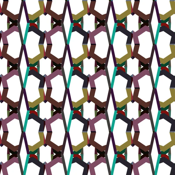 Abstracte Achtergrond Naadloos Geometrisch Sierpatroon — Stockvector