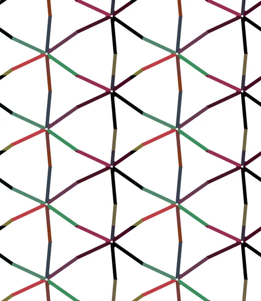 Abstraktes Kaleidoskop Stoff Nahtloser Hintergrund — Stockvektor