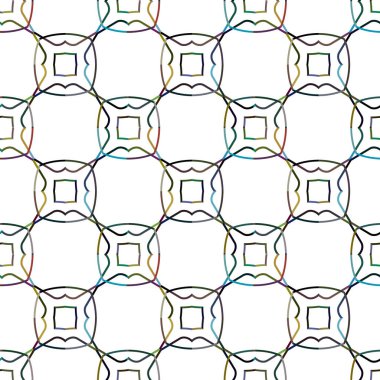 Geometrik süslemeli desen, vektör 